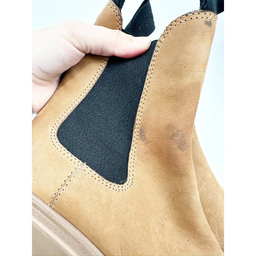 Rag & Bone Quest Tan Suede Leather Chelsea Boots‎ Size 35